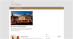 Desktop Screenshot of heko.no