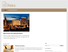 Tablet Screenshot of heko.no